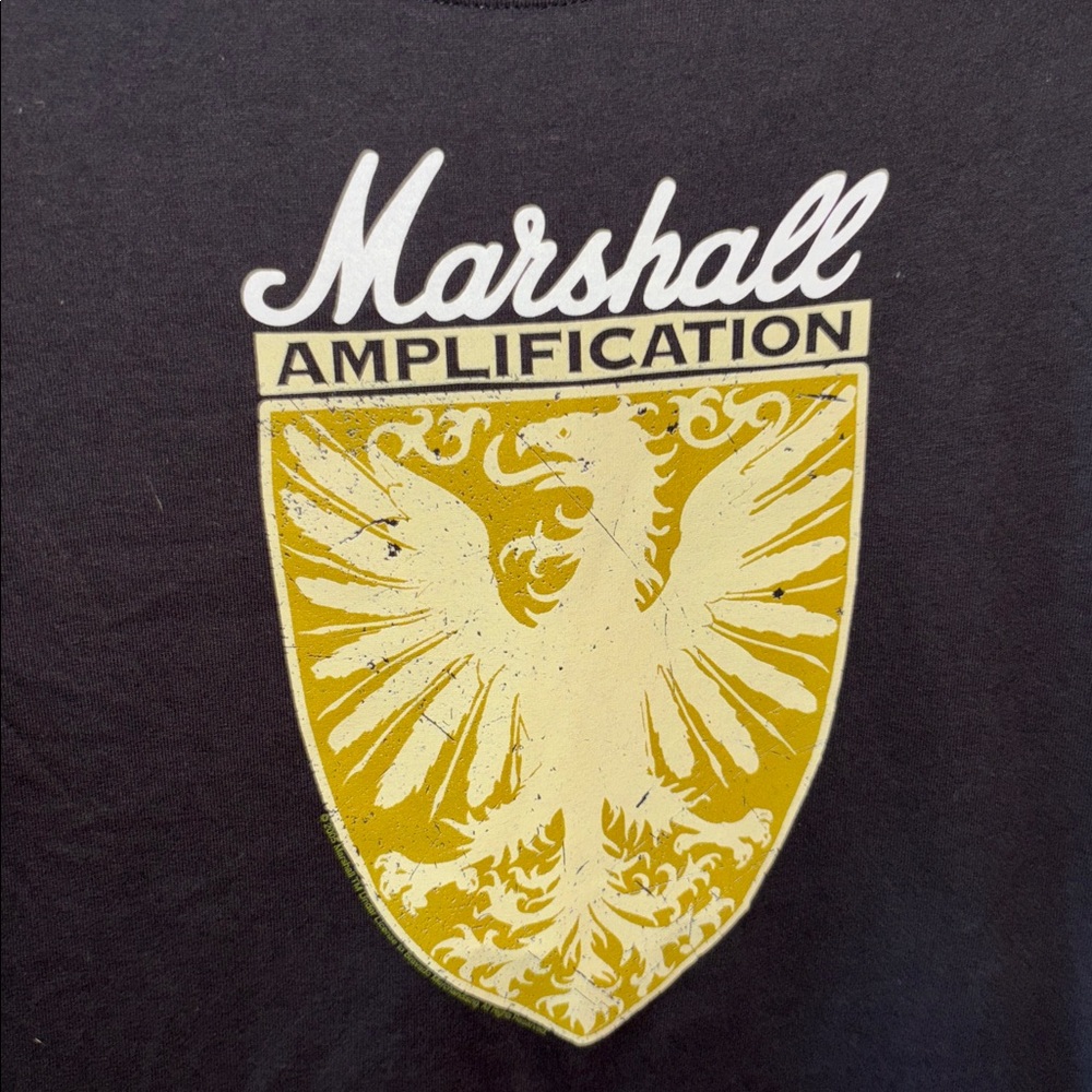 Marshall Amplification Eagle Shield Image Black T… - image 3